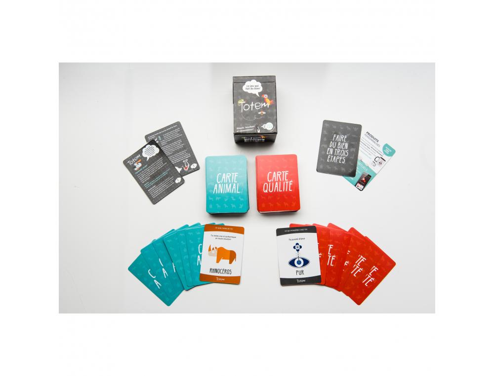 DEVELOPPEMENT SOCIO AFFECTIF TOTEM TOTEM INC ESTIME DE SOI 80 CARTES ANIMAL 80 CARTES QUALITE