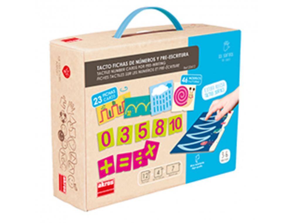 BESOINS SPECIFIQUES MATERIELS PEDAGOGIQUES AKROS FICHES     TACTILES SUR LES NUMEROS ET   PRE ECRITURE 23 FICHES
