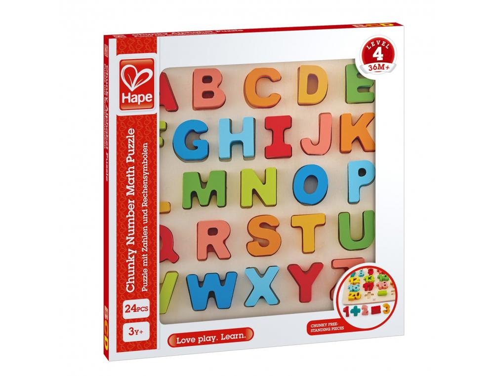 APPRENDRE A LIRE ET A ECRIRE HAPE LETTRES EN BOIS 26       PIECES 1 SUPPORT EN BOIS