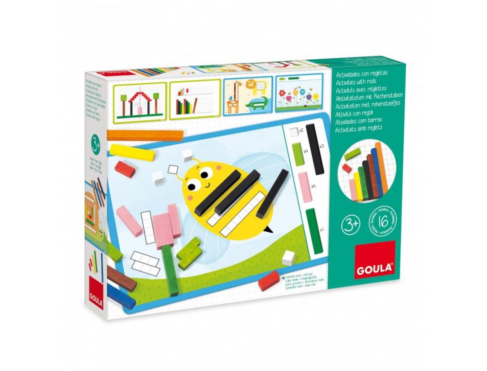 REGLETTES GOULA ACTIVITES AVEC REGLETTES COMPLETER LES  FICHES 48 UNITES COLORIS ET   LONGUEURS ASSORTIS 8 FICHES