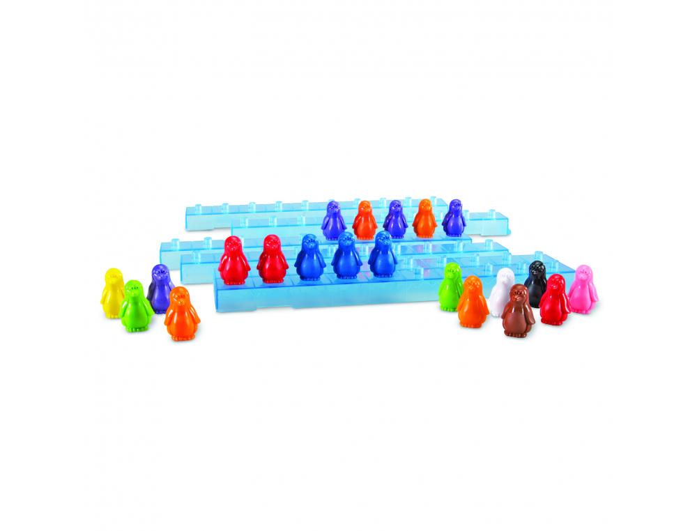 JEUX MATHEMATIQUES LEARNING RESOURCES PINGOUINS SUR LA    GLACE 100 PINGUOINS 10        BARRETTES ET IDEES ACTIVITES