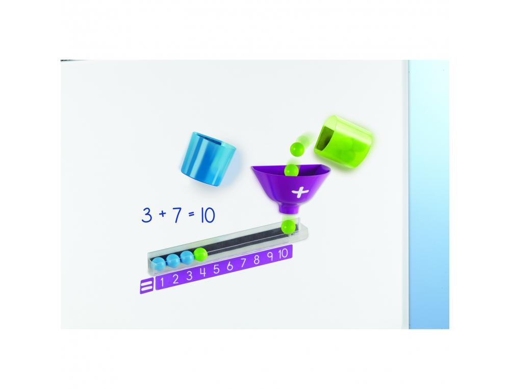 SUPPORTS ET TABLEAUX MAGNETIQUES LEARNING          RESOURCES MACHINE A ADDITIONS MAGNETIQUE 2 GOBELETS 1