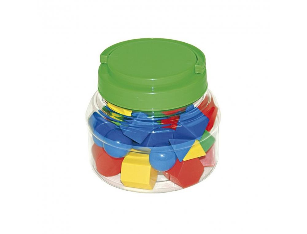 ACCESSOIRES POUR GEOMETRIE EDUPLAY FORMES GEOMETRIQUES 3D 10 FORMES DIFFERENTES 40 PIECES 4 COLORIS ASSORTIS