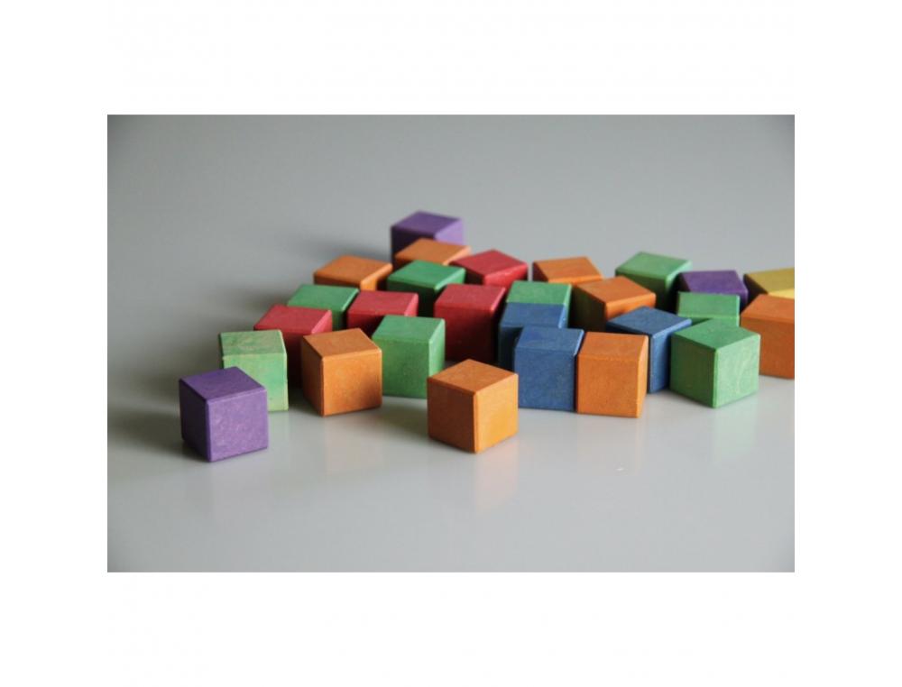 ACCESSOIRES POUR GEOMETRIE WISSNER CUBES 3D COLORES EN 6 COULEURS 2X2X2 CM 150 CUBES 1 MANUEL DE MODELES