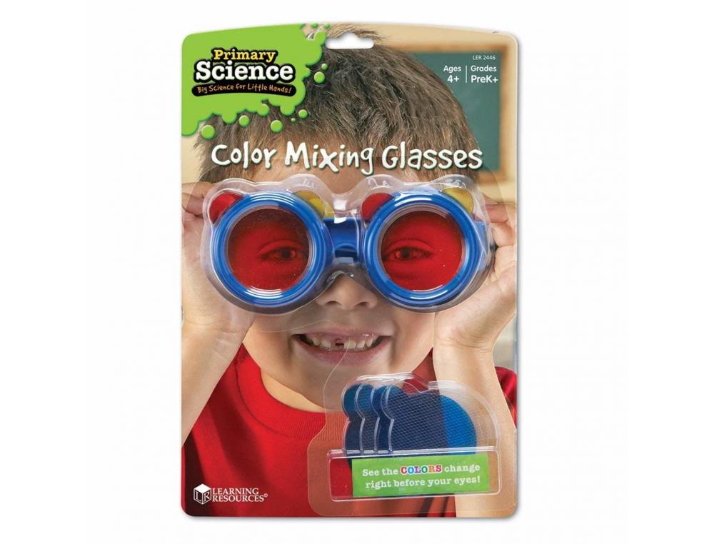 PERCEPTION VISUELLES LEARNING RESOURCES LUNETTES A FILTRES  COLORES 1 PAIRE DE LUNETTES 8 VERRRES DIFFRENTS 1 GUIDE