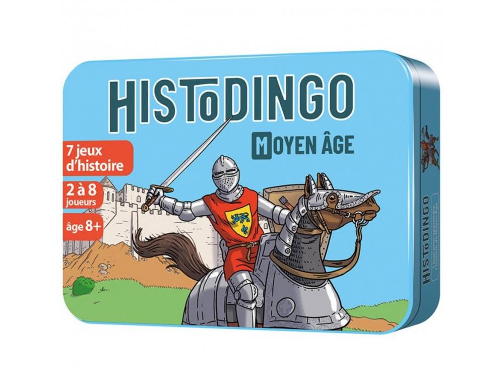 HISTODINGO MOYEN AGE COCKTAIL GAMES 7 REGLES DE JEUX 4 NIVEAUX 56 CARTES BOITE RANGEMENT 2 A 8 JOUEURS