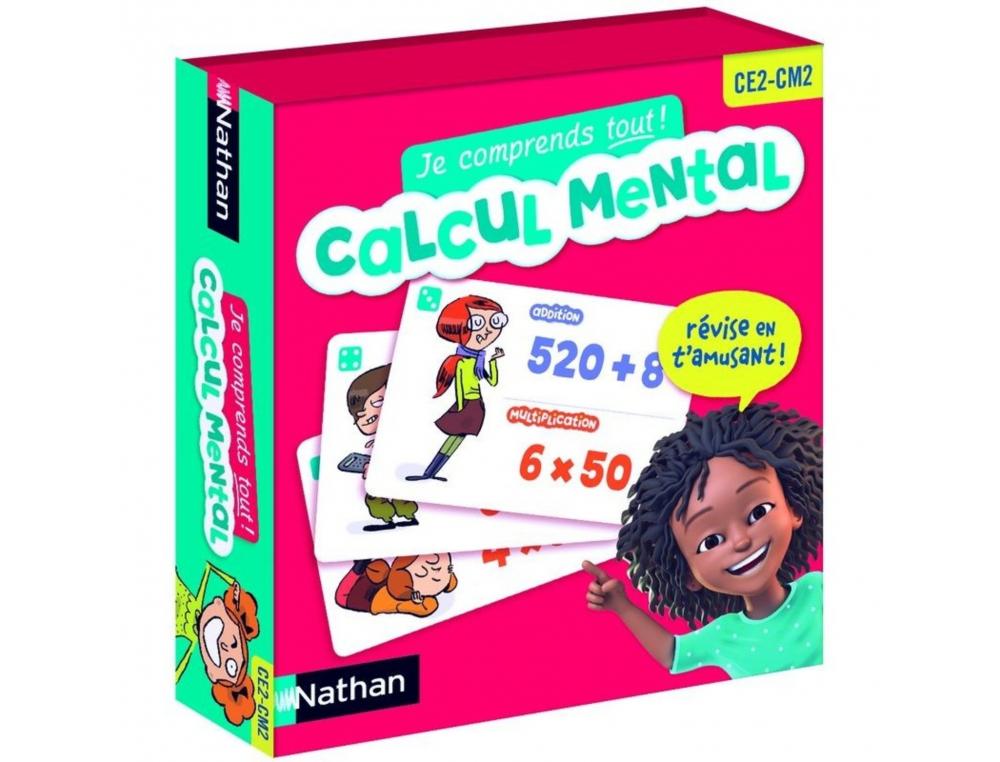 JOUER AVEC LES CHIFFRES NATHAN JE COMPRENDS TOUT CALCUL MENTAL CE2 CM2 80 CARTES