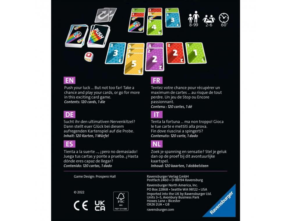 JEU DE SOCIETE PUSH RAVENSBURGER