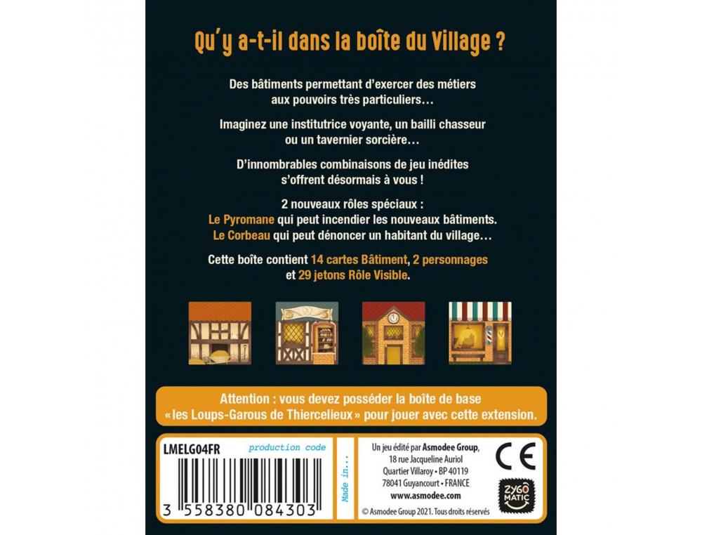 JEU DE RÈLES LES LOUPS GAROUS LE VILLAGE EXTENSION 1