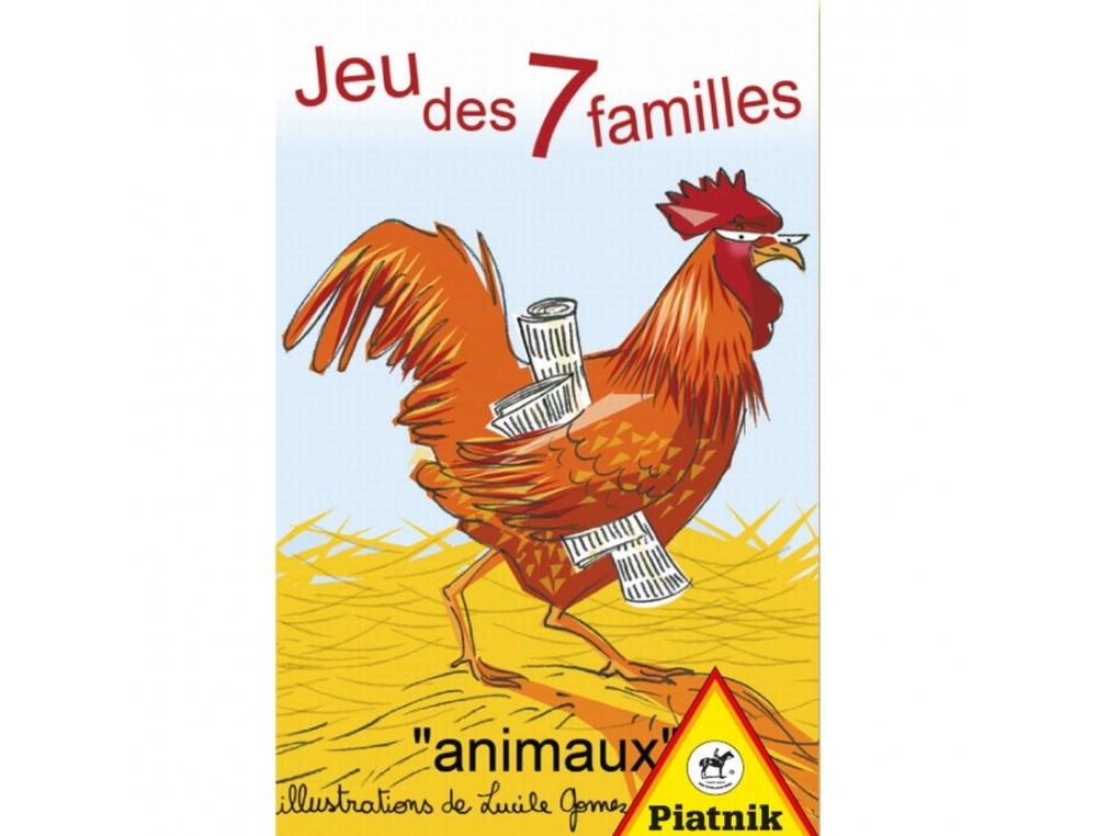 JEU DES 7 FAMILLES ANIMAUX DE LA FERME PIATNIK