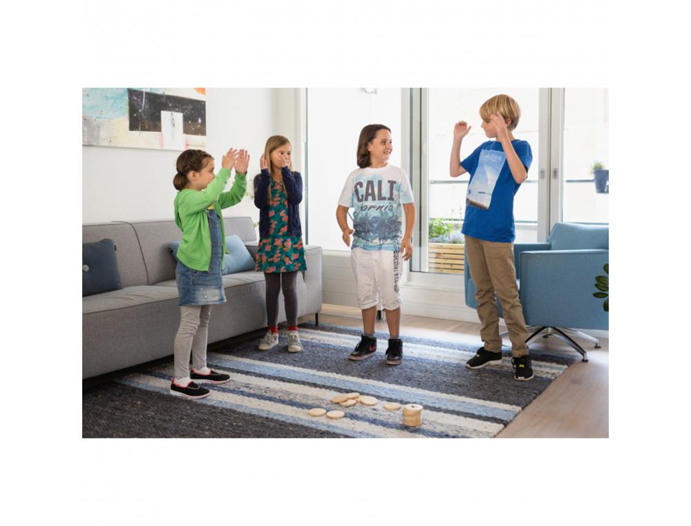 PARCOURS ET EQUILIBRE BS TOYS MOVES M MOIRE 18 JETONS 1 SAC