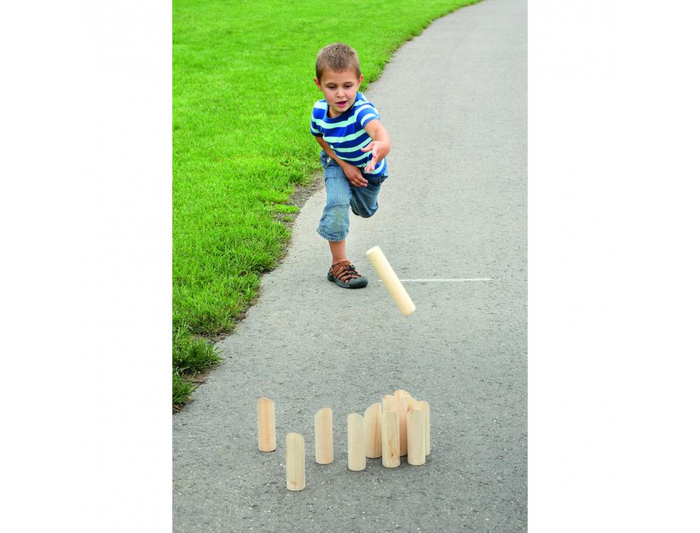 JEUX DE KERMESSE JEU D QUILLES NORDIQUES DE 1 A 12   JEU INTERIEUR OU EXTERIEUR 12 QUILLES 1 BATON BOIS