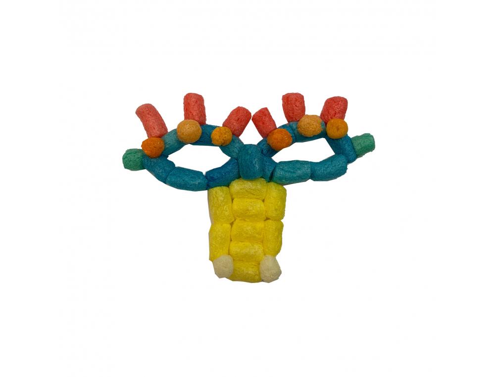 FLOCON DE MAIS CLEOPATRE IPOPOP 15MM + 1 EPONGE + 1    GUIDE COLORIS ASSORTIS PACK   DE 2000 FLOCONS