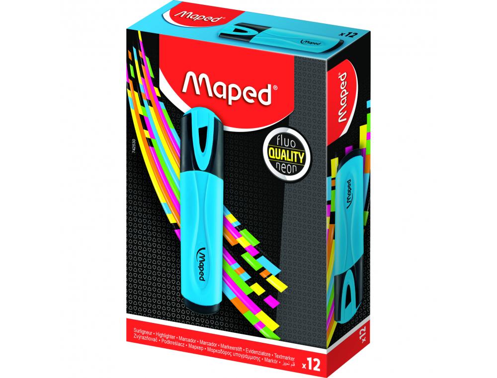 SURLIGNEUR FLUO PEP'S CLASSIC MAPED COLORIS BLEU