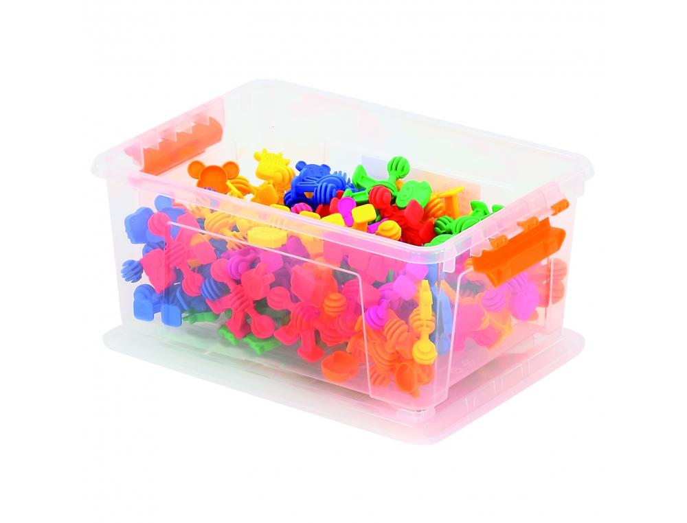 ANIMAUX SOUPLES A CONNECTER VINCO EDUCATIONAL PLASTIQUE   SOUPLE ET SILENCIEUX DIAMETRE 6 CM 72 PIECES