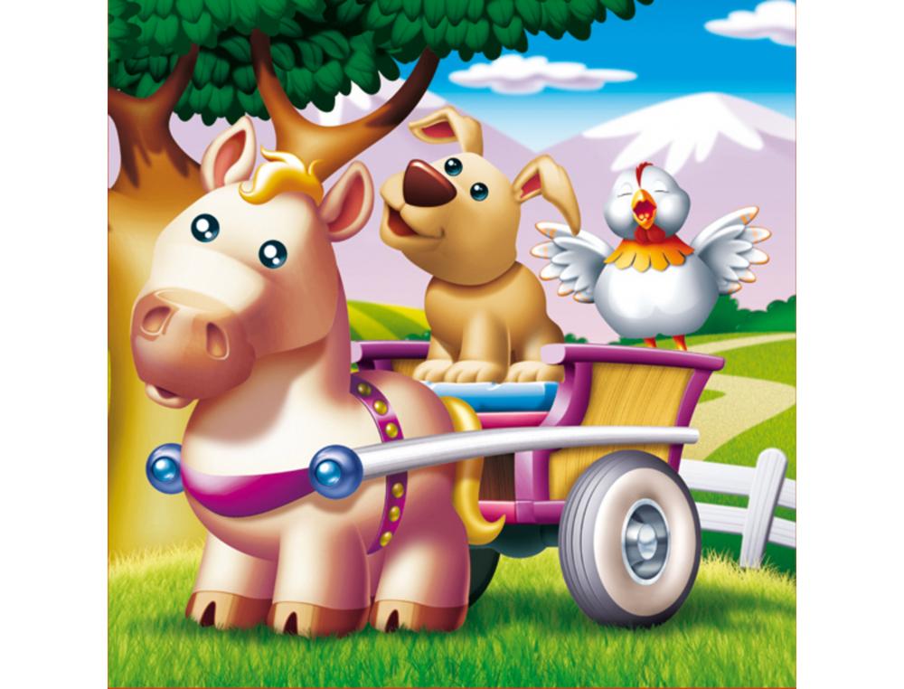 PUZZLES PROGRESSIFS EDUCA LES ANIMAUX DE LA FERME EN CARTON EPAIS 4 PUZZLES 6 9 12 ET 16  PIECES