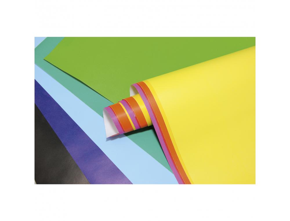 PAPIER AFFICHE CLAIREFONTAINE 60X80CM 90G COLORIS ASSORTIS PAQUET 50 FEUILLES