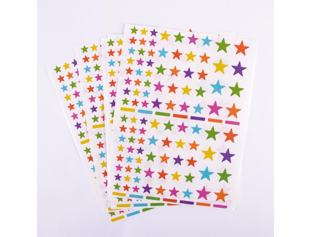 GOMMETTE APLI ETOILES COLORIS ET TAILLES ASSORTIS 624 UNITES