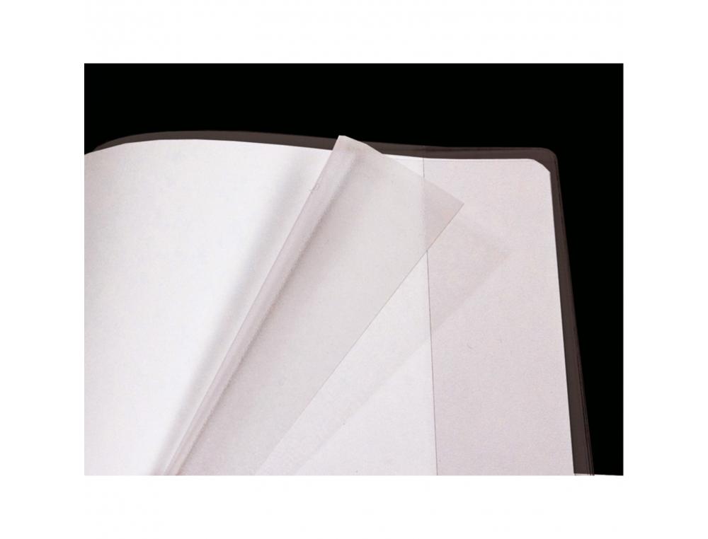 PROTEGE-CAHIER CLAIREFONTAINE 24X32CM PLASTIQUE 22/100E 2 RABATS CRISTAL INCOLORE