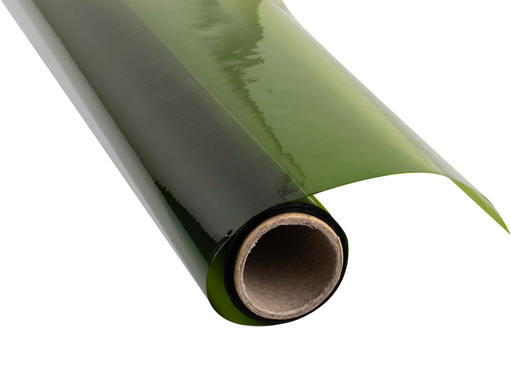 PAPIER CELLOPHANE LIDERPAPEL COLORIS VERT ROULEAU 0.60X10M