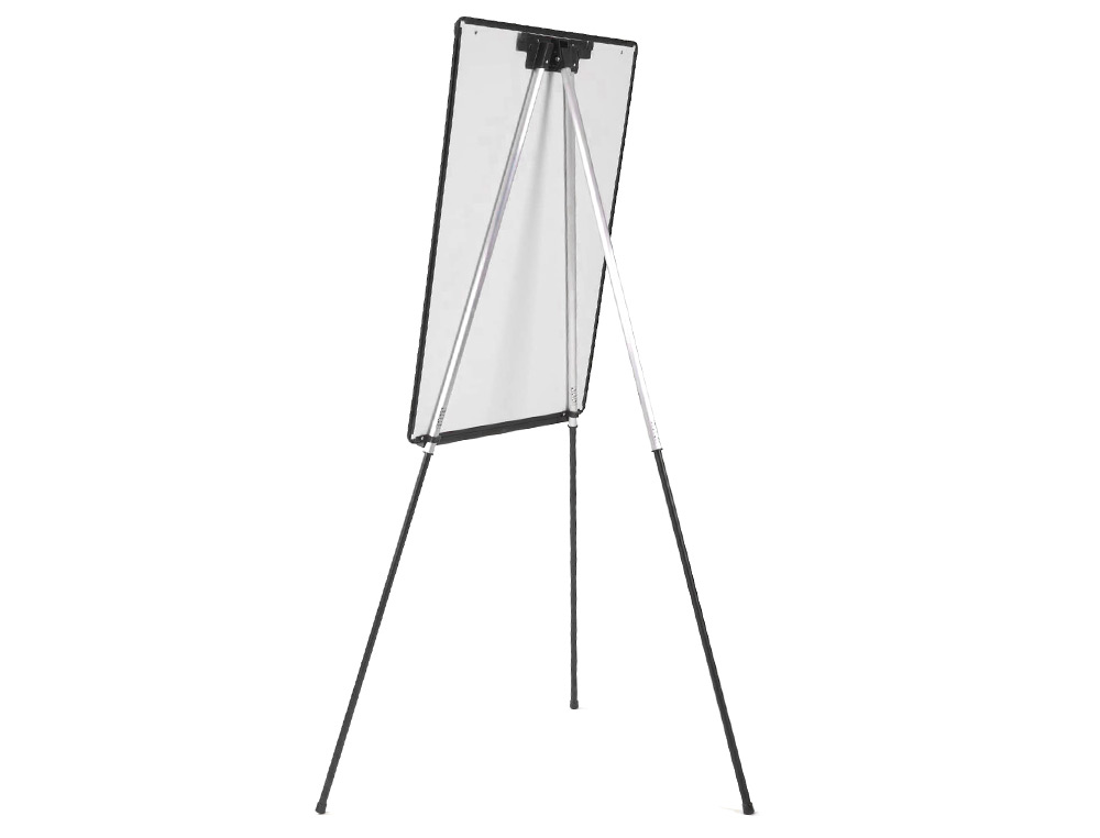CHEVALET Q-CONNECT ÉCONOMIQUE FOND MÉLAMINÉ TABLEAU EFFAÇABLE SEC 70X100CM AUGET BARETTE PIVOTANTE HAUTEUR MAXIMUM 2M