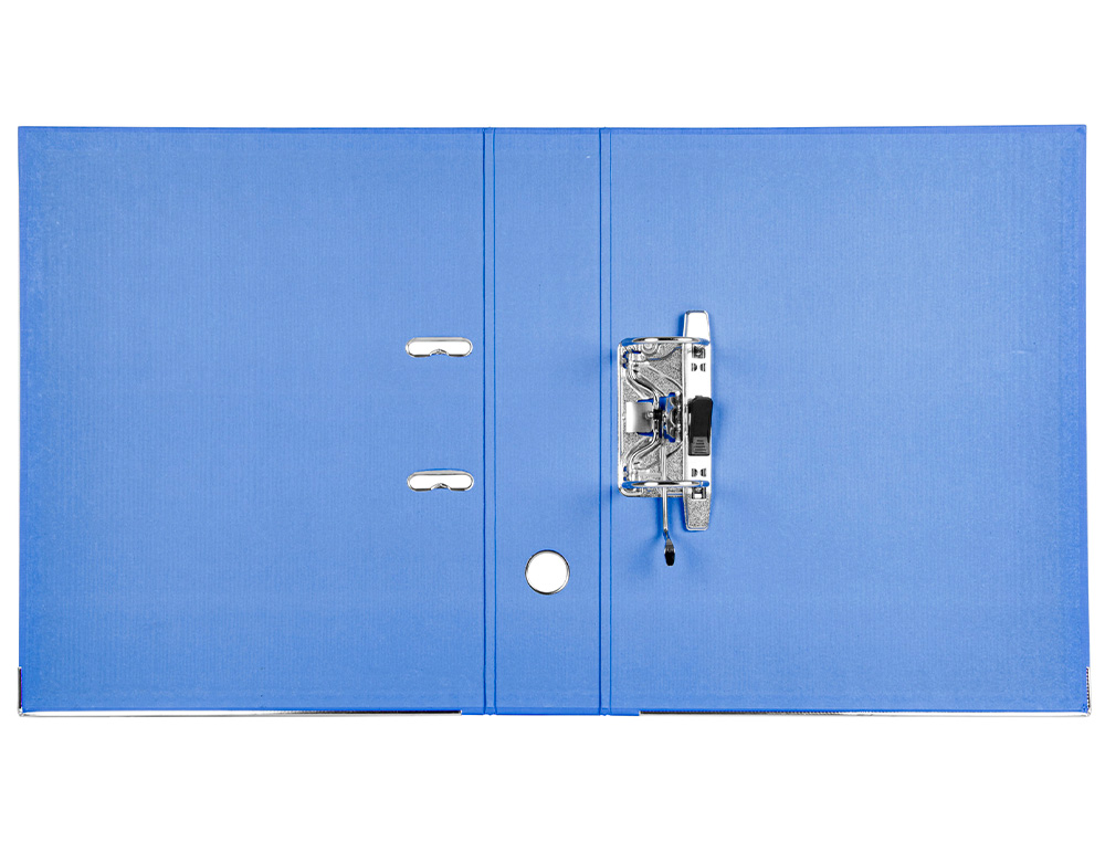 CLASSEUR LEVIER LIDERPAPEL DOCUMENTA A4+ CARTON REMBORDE DOS 75MM RADO METALLIQUE COLORIS BLEU