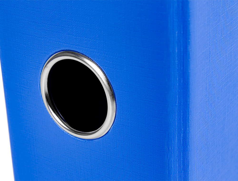 CLASSEUR LEVIER LIDERPAPEL DOCUMENTA A4+ CARTON REMBORDE DOS 75MM RADO METALLIQUE COLORIS BLEU