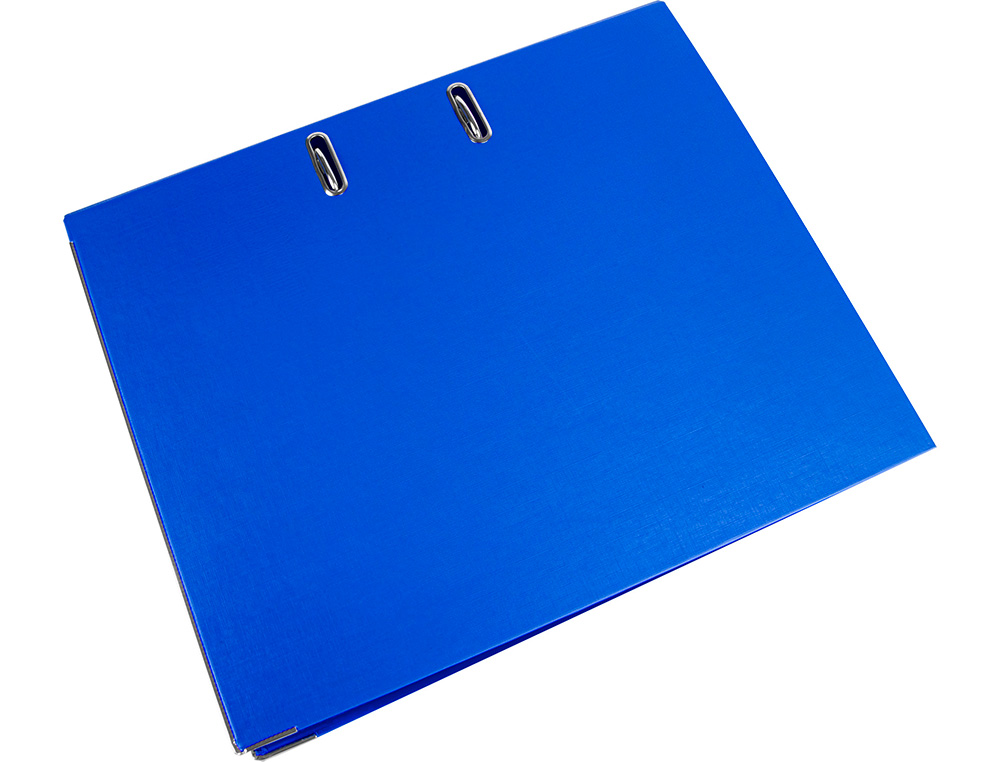 CLASSEUR LEVIER LIDERPAPEL DOCUMENTA A4+ CARTON REMBORDE DOS 75MM RADO METALLIQUE COLORIS BLEU