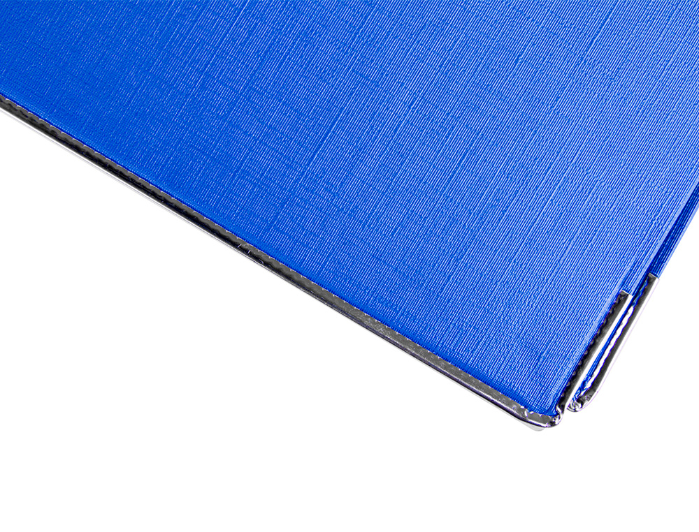 CLASSEUR LEVIER LIDERPAPEL DOCUMENTA A4+ CARTON REMBORDE DOS 75MM RADO METALLIQUE COLORIS BLEU