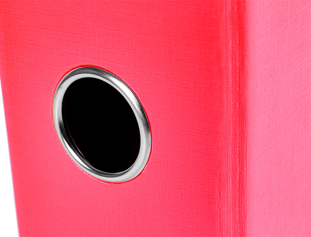 CLASSEUR LEVIER LIDERPAPEL DOCUMENTA A4+ CARTON REMBORDE DOS 75MM RADO METALLIQUE      COLORIS ROUGE