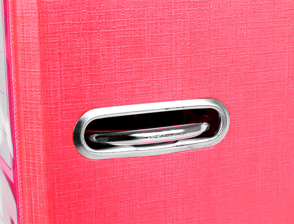 CLASSEUR LEVIER LIDERPAPEL DOCUMENTA A4+ CARTON REMBORDE DOS 75MM RADO METALLIQUE      COLORIS ROUGE