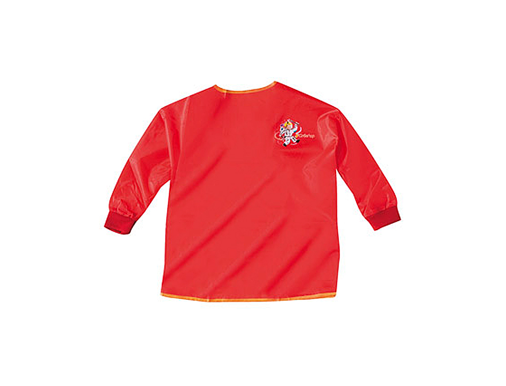 TABLIER ENFANT JPC IMPERMABLE 3/5 ANS MANCHES LONGUES LASTIQUES 2 POINTS ACCROCHE DOS
