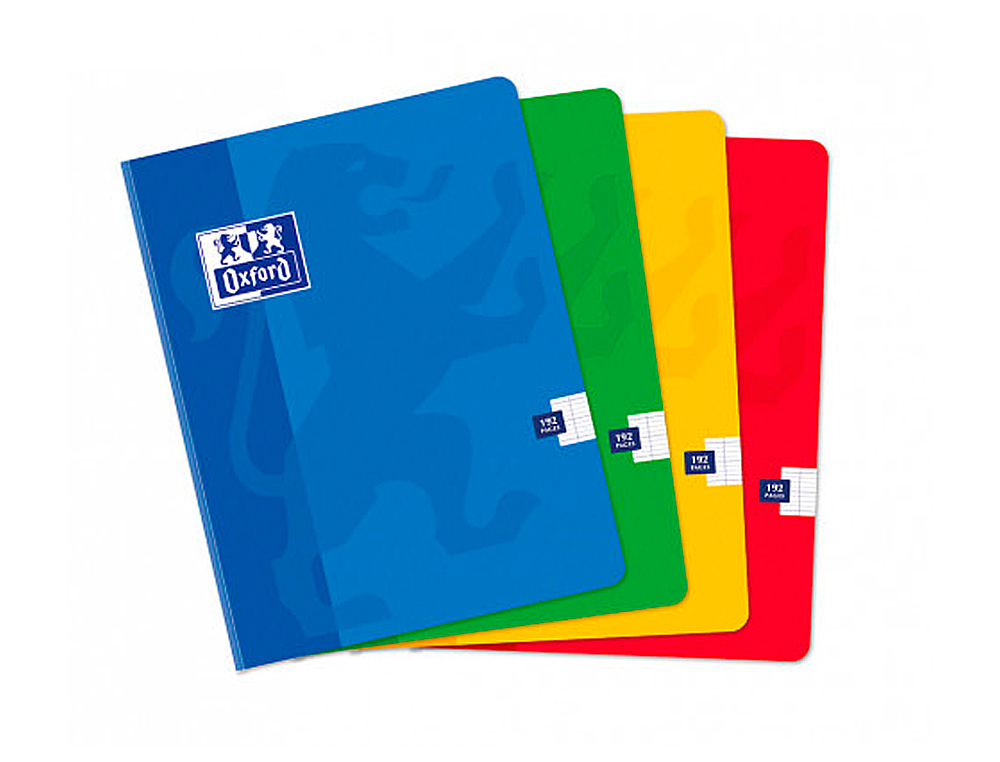 CAHIER OXFORD BROCHURE SOUPLE OPTIK PAPER COUVERTURE PELLICULE LAVABLE A5+ 17X22CM 192 PAGES 90G SYS