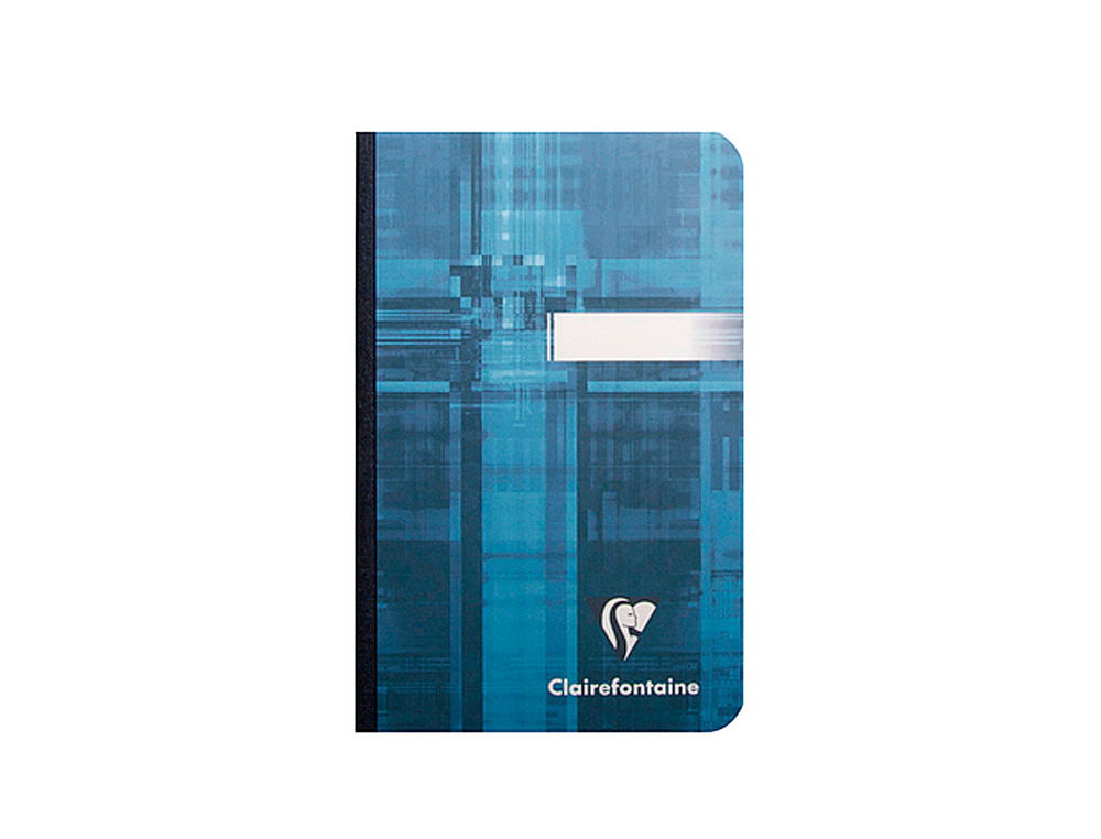 CARNET BROCHÉ CLAIREFONTAINE PAPIER VÉLIN VELOUTÉ COUVERTURE PELLICULÉE LAVABLE SOUPLE 9X14CM 192 PAGES 90G 5X5MM