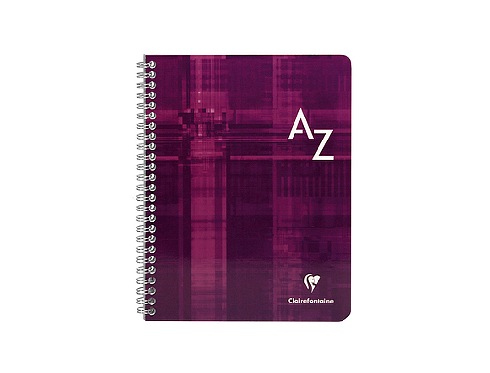 RÉPERTOIRE CLAIREFONTAINE RELIURE INTÉGRALE PAPIER VÉLIN VELOUTÉ COUVERTURE LAVABLE 170X220MM 180 PAGES 90G 5X5MM