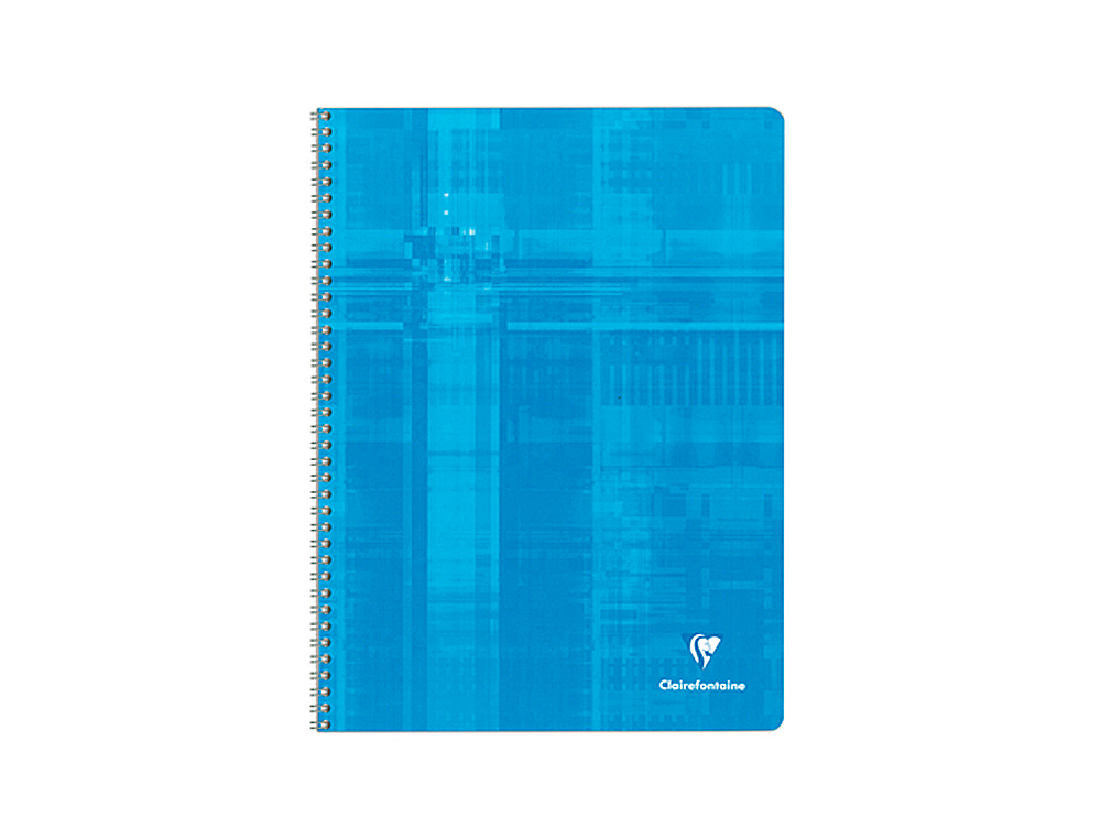 CAHIER CLAIREFONTAINE PAPIER VÉLIN VELOUTÉ COUVERTURE PELLICULÉE RELIURE INTÉGRALE A4+ 24X32CM 100 PAGES 90G 5X5MM