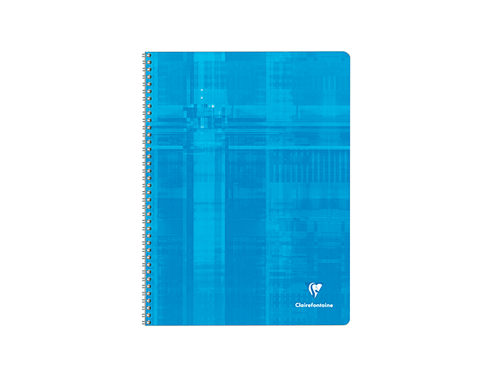 CAHIER CLAIREFONTAINE PAPIER VÉLIN VELOUTÉ COUVERTURE PELLICULÉE RELIURE INTÉGRALE A4+ 24X32CM 180 PAGES 90G 5X5MM