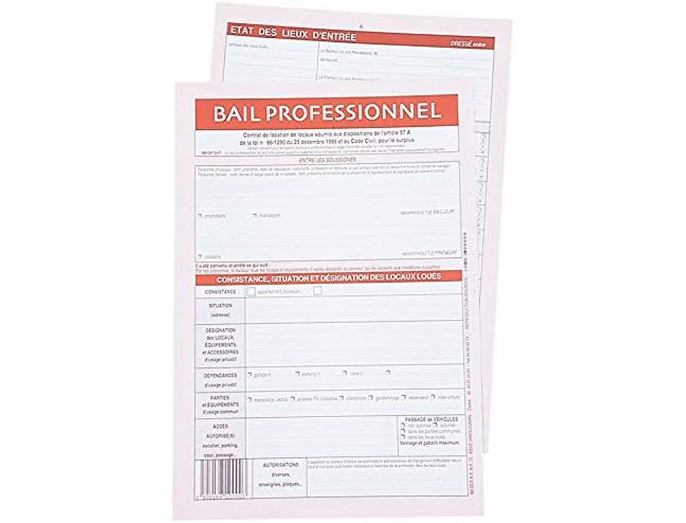 CONTRAT BAIL PROFESSIONNEL WEBER DIFFUSION 8 PAGES 1 ÉTAT LIEUX 1 CAUTION SOLIDAIRE
