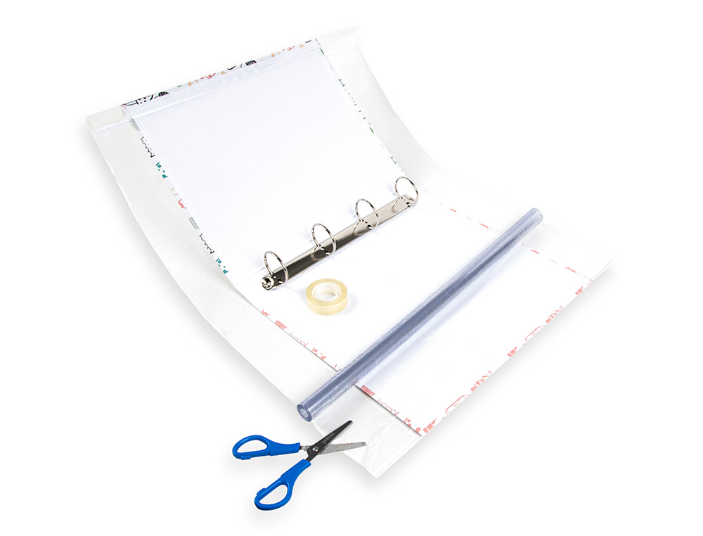 COUVRE-LIVRES LIDERPAPEL PLASTIQUE TRANSPARENT RÉSISTANT 7/100E ROULEAU 0.45X5M