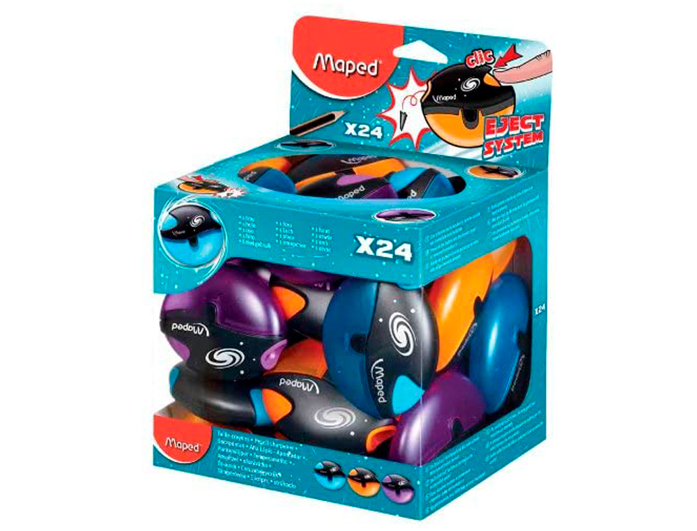 TAILLE-CRAYON MAPED GALACTIC 1 USAGE COULEURS ASSORTIES