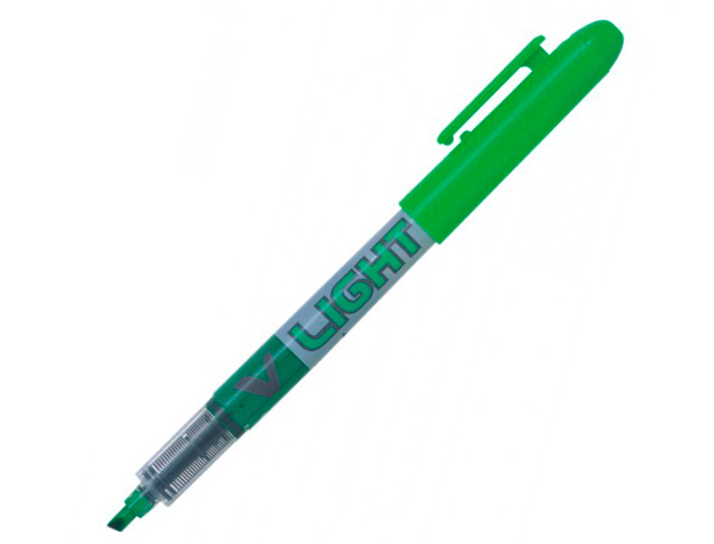 SURLIGNEUR PILOT V LIGHT TRAC 1/3MM ENCRE LIQUIDE PIGMENTE FLUIDE NIVEAU D'ENCRE VISIBLE COLORIS VERT