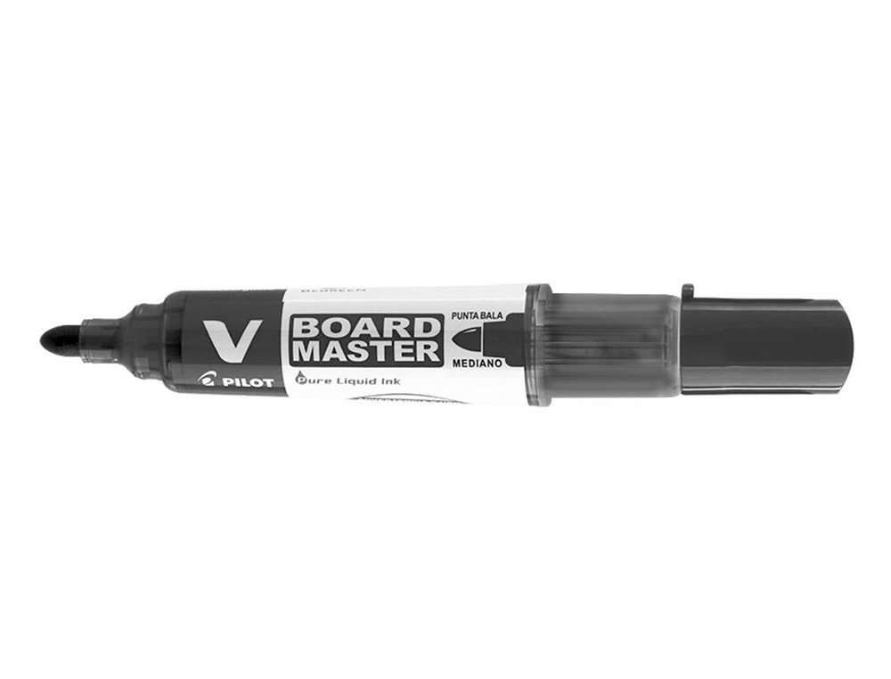MARQUEUR PILOT V BOARD MASTER RECHARGEABLE POINTE OGIVE TRACÉ 2MM ENCRE LIQUIDE BASE ALCOOL COULEUR VIVE NOIR