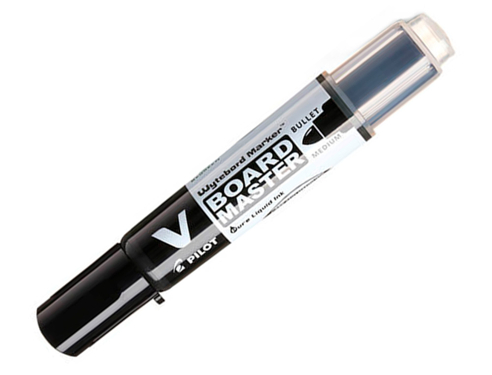 MARQUEUR PILOT V BOARD MASTER RECHARGEABLE POINTE OGIVE TRACÉ 2MM ENCRE LIQUIDE BASE ALCOOL COULEUR VIVE NOIR