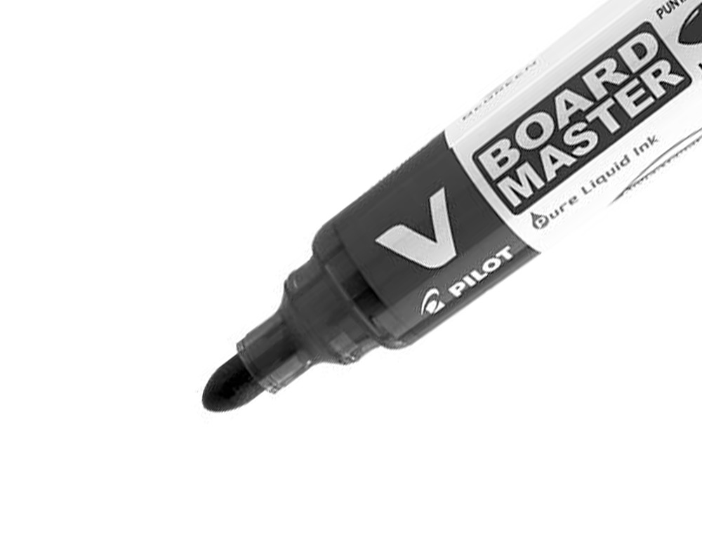 MARQUEUR PILOT V BOARD MASTER RECHARGEABLE POINTE OGIVE TRACÉ 2MM ENCRE LIQUIDE BASE ALCOOL COULEUR VIVE NOIR