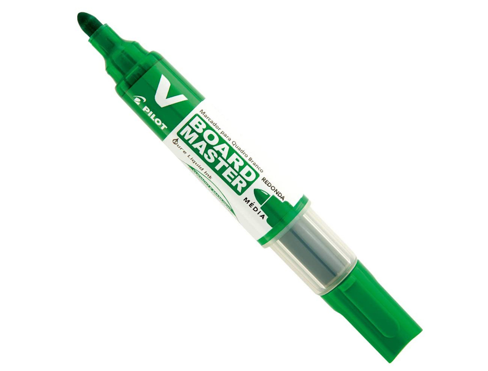 MARQUEUR PILOT V BOARD MASTER RECHARGEABLE POINTE OGIVE TRAC 2MM ENCRE LIQUIDE BASE ALCOOL COULEUR VIVE VERT