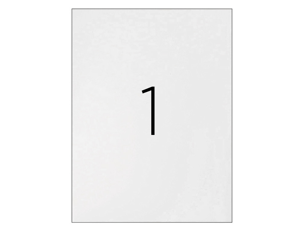 ÉTIQUETTE ADHÉSIVE Q-CONNECT TRANSPARENTE MATE JET D'ENCRE 210X297MM BOÎTE 25 UNITÉS