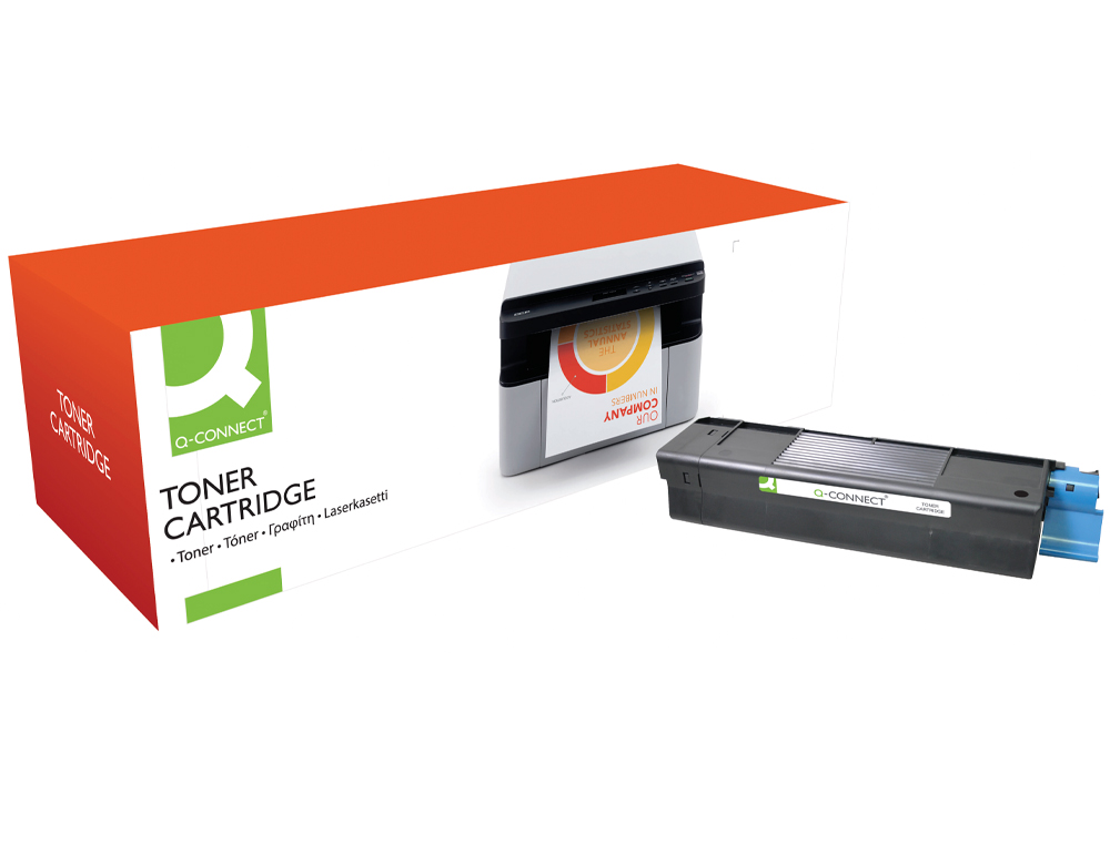 TONER LASER Q-CONNECT COMPATIBLE IMPRIMANTES OKI 42127408 COULEUR NOIR 5000P