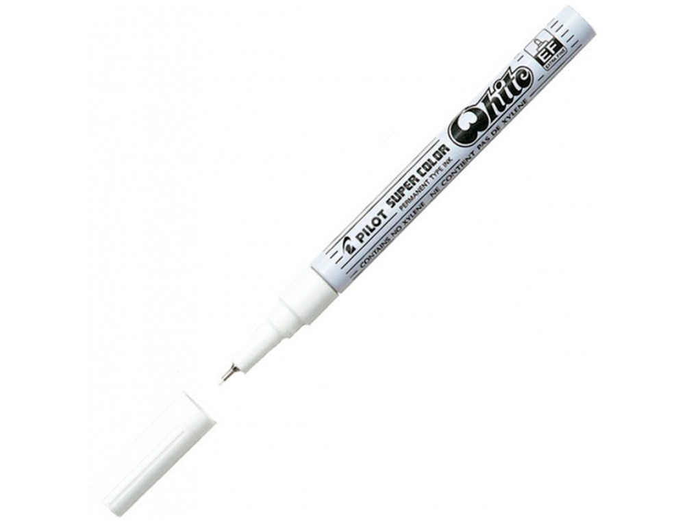 MARQUEUR PILOT FEUTRE PERMANENT ENCRE MÉTALLIQUE POINTE FINENON BISEAUTÉE POLYACÉTATE 4MM BLANC