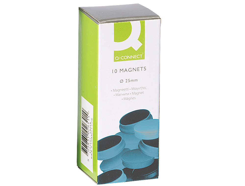 AIMANT Q-CONNECT DIAMTRE 20MM AFFICHAGE SIGNALISATION TOUTES SURFACES MTALLIQUES COLORIS BLEU BOTE 10 UNITS