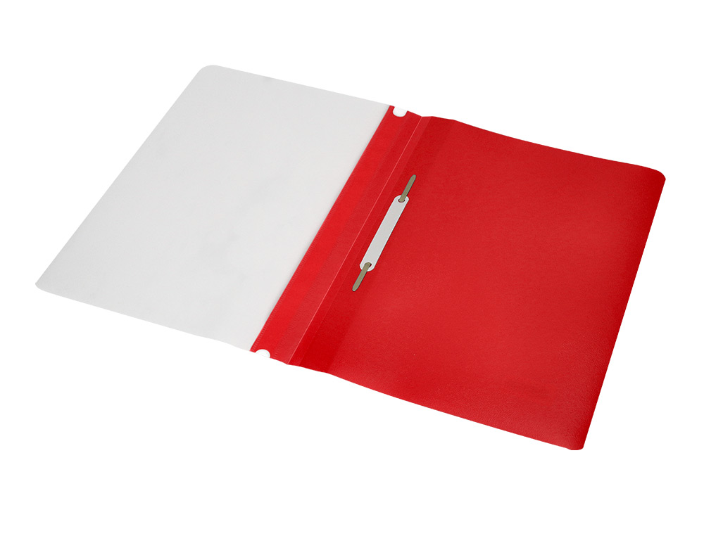 CHEMISE PRÉSENTATION Q-CONNECT À LAMELLES POLYPROPYLÈNE 18/100E DOCUMENT PERFORÉ A4 30F PORTE-ÉTIQUETTE COLORIS ROUGE